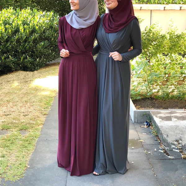 [variant_title] - 2019 Women Muslim Abaya Turkey Middle East Muslim Dress Musical Robe Ramadan Abaya Patchwotk Elegant Club Party Islamic Clothing