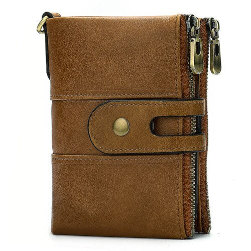 8599-2B4brown - WESTAL men's wallet genuine leather purse for men credit card holder woman cluth bag brand luxury couple wallet short slim fold