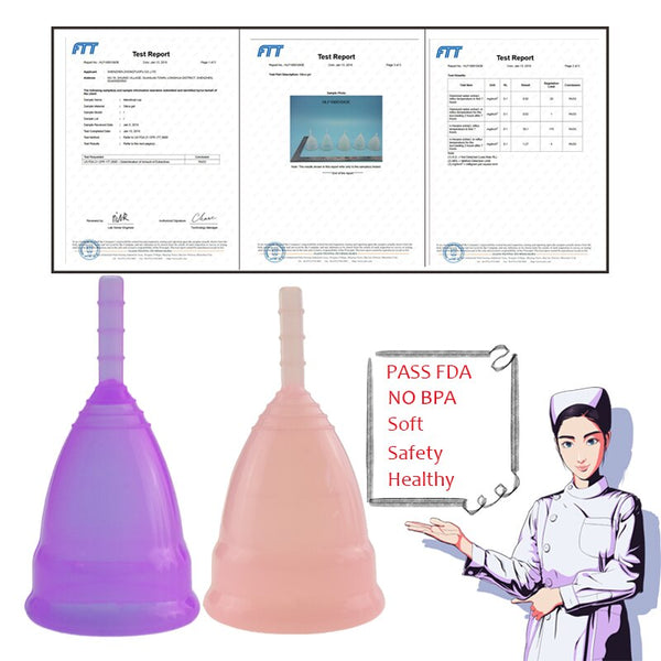 [variant_title] - Hot Sale Vaginal Menstrual Cup and Sterilizer Cup Sterilizing Collapsible Cups Flexible to Clean Recyclable Camping Foldable Cup