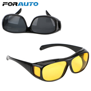[variant_title] - FORAUTO Night Vision Driver Goggles Unisex HD Vision Sun Glasses Car Driving Glasses UV Protection Sunglasses Eyewear