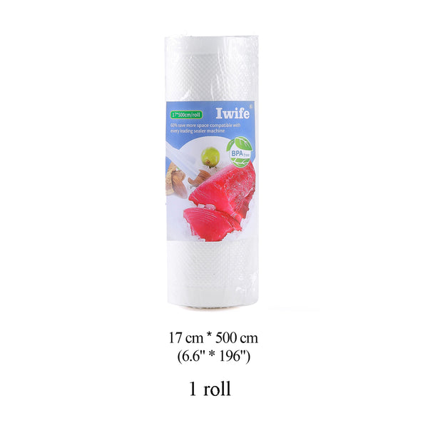 17x500cm 1 roll - Iwife Vacuum Bags For Food Vacum Sealer Film Vakum Sealing Vacum Package Vaccum Seal Packer 12+15+20+25+28 5 Rolls Dropshipping