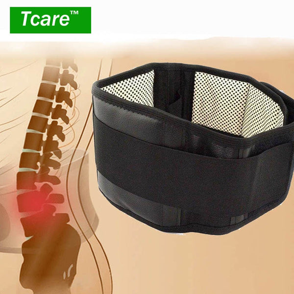 [variant_title] - * Tcare Adjustable Waist Tourmaline Self heating Magnetic Therapy Back Waist Support Belt Lumbar Brace Massage Band Health Care