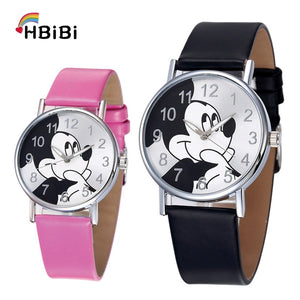 [variant_title] - Relogio Feminino Children Watch Women Fashion Casual Girls Boys Students Clock Mickey kids Watches Leather Quartz Wristwatches