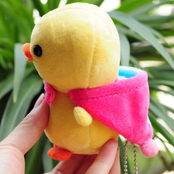 [variant_title] - 10cm Plush Little Yellow Chicken Stuffed Stitch Soft Doll Cute Cartoon Animal Plushing Toy For Children Keychain Pendant Plushs