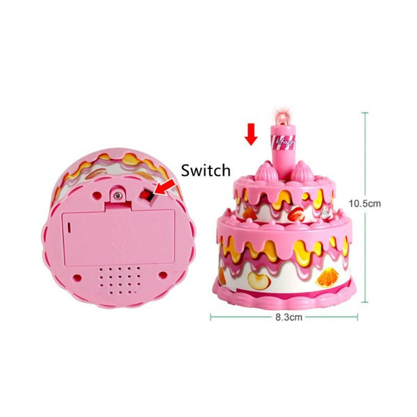 Birthday Cake - Kid Boy Girl Mini Kitchen Electrical Appliance Washing Sewing Machine Toy Electric iron Dummy Pretended Play air conditioning