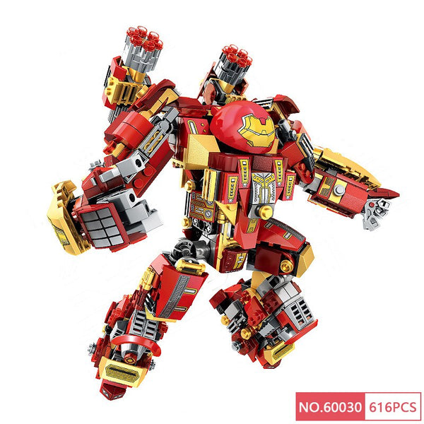 60030 - Ultron Figure Iron Man Hulk Buster Set Bricks Building Blocks Compatible Legoing Super Heroes 76031 Model Boy Birthday Gift Toys