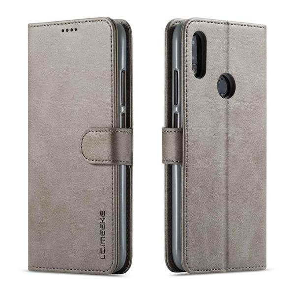 Gray / Redmi Note 7 Pro - Leather Wallet Case For Xiaomi Redmi Note 7 note 7 pro Card Holder Flip Case For Xiaomi Redmi Note 7 Cover Coque Funda