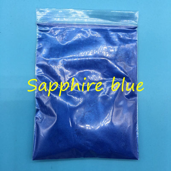 sapphire blue - 20g Colorful Pearl Powder for make up,many colors mica powder for nail glitter,Pearlescent Powder Cosmetic pigment