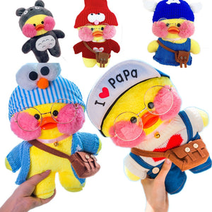 [variant_title] - Lalafanfan Plush Stuffed Toys Doll Kawaii Cafe Mimi Yellow Duck Lol Change Clothes Plush Toys Girls Gifts Toys For Children