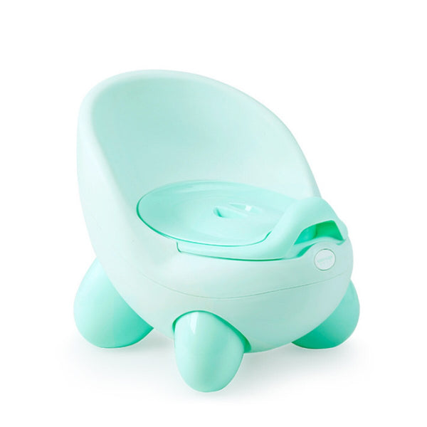 Green - Baby potty toilet bowl training pan toilet seat children's pot kids bedpan portable urinal comfortable backrest cartoon cute pot