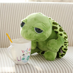 Default Title - 20cm Super Cute Green Big Eyes Tortoise Plush Toy Soft Animals Turtle Toys Baby Doll Children Gift