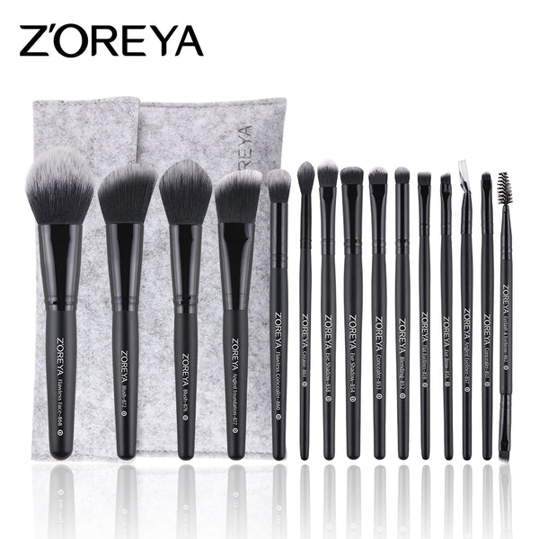 [variant_title] - ZOREYA Makeup Brushes 4/8/10/11/12/15pcs Professional Makeup Brush Set Many Different Model As Essential Cosmetics Tool
