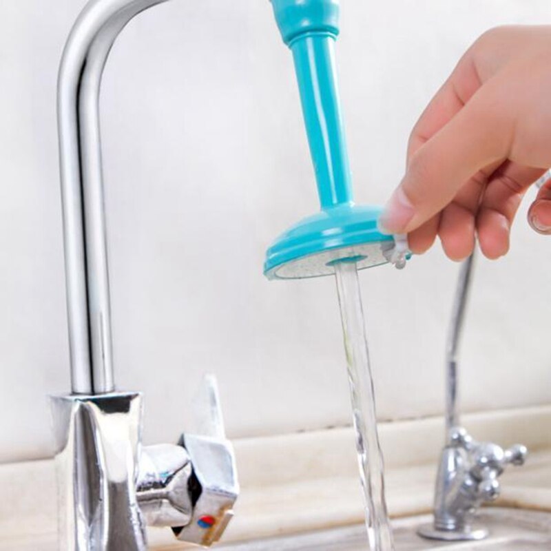 Blue - 360 Degree Rotating Kitchen Sprayers Adjustable Tap Nozzle Dual Water Spouts Water Saving Shower Head Kitchen Faucet Accessories