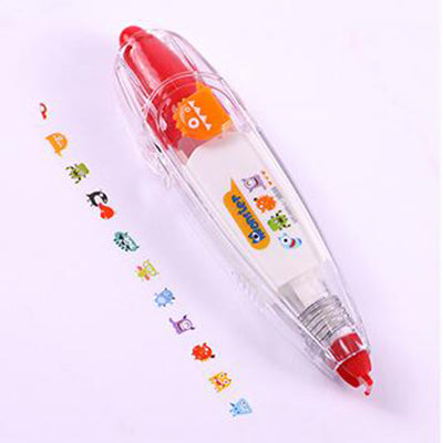 I - Baby Drawing Toys Child Creative Correction Tape Sticker Pen Cute Cartoon Book Decorative Kid Novelty Floral Adesivos Label Tape