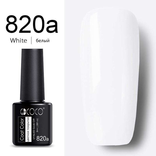820a White - #86102 GDCOCO 2019 New Arrival Primer Gel Varnish Soak Off UV LED Gel Nail Polish Base Coat No Wipe Top Color Gel Polish