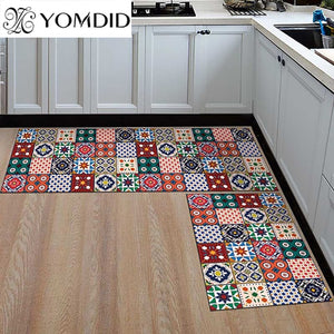 [variant_title] - Kitchen Mat Cheaper Anti-slip Modern Area Rugs Living Room Balcony Bathroom Printed Carpet Doormat Hallway Geometric Bath Mat