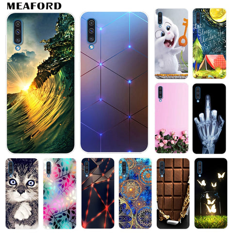 [variant_title] - Soft Silicone TPU Case For Samsung Galaxy A50 Cases 6.4'' 2019 Fashion Back Case For Samsung A50 A 50 A505 A505F Phone Cover