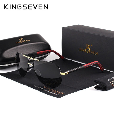 [variant_title] - KINGSEVEN Men Vintage Aluminum Polarized Sunglasses Classic Brand Sun glasses Coating Lens Driving Shades For Men/Wome