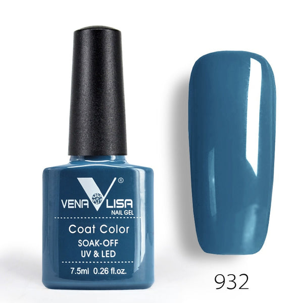 932 - New Free Shipping Nail Art Design Manicure Venalisa 60Color 7.5Ml Soak Off Enamel Gel Polish UV Gel Nail Polish Lacquer Varnish