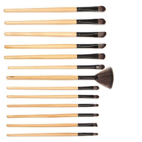 [variant_title] - Aigomc makeup brushes set ! 24 pcs Wood Makeup Brushes Cosmetic Make Up Set Kit Pouch Bag Black powder brush brochas pinceis hot