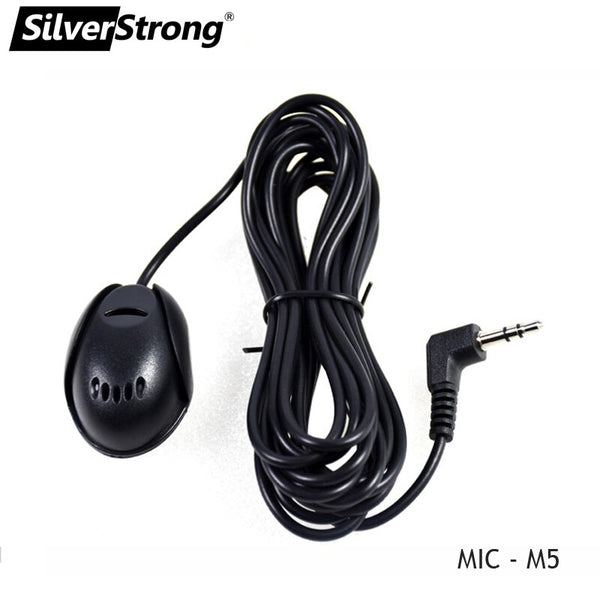 MIC M5 - SilverStrong 1pc 50 Hz-20 kHz Professional 3.5mm Mic External Microphone for Car DVD Player Mic GPS for Bluetooth Handsfree Call
