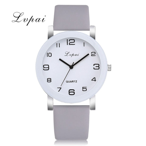 Grey - Lvpai Brand Quartz Watches For Women Luxury White Bracelet Watches Ladies Dress Creative Clock Watches 2018 New Relojes Mujer