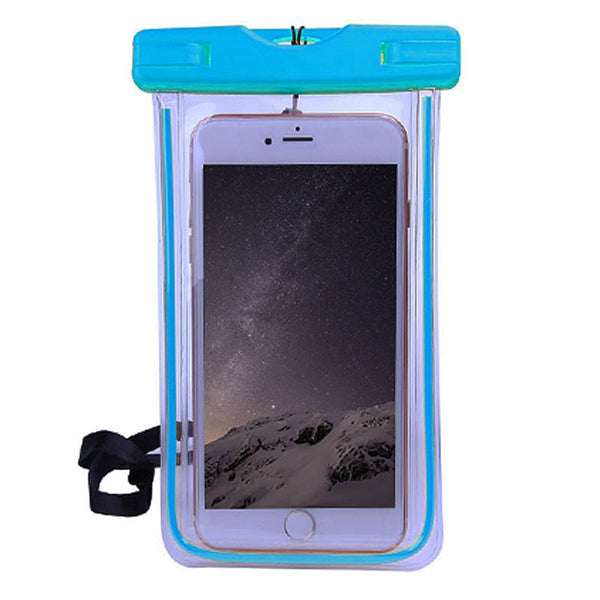 Blue - Universal Cover Waterproof Phone Case For iPhone 7 6S Coque Pouch Waterproof Bag Case For Samsung Galaxy S8 Swim Waterproof Case