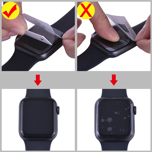 [variant_title] - Screen Protector Clear Full Coverage Protective Film for iWatch 4 5 40MM 44MM Not Tempered Glass for Apple Watch 3 2 1 38MM 42MM