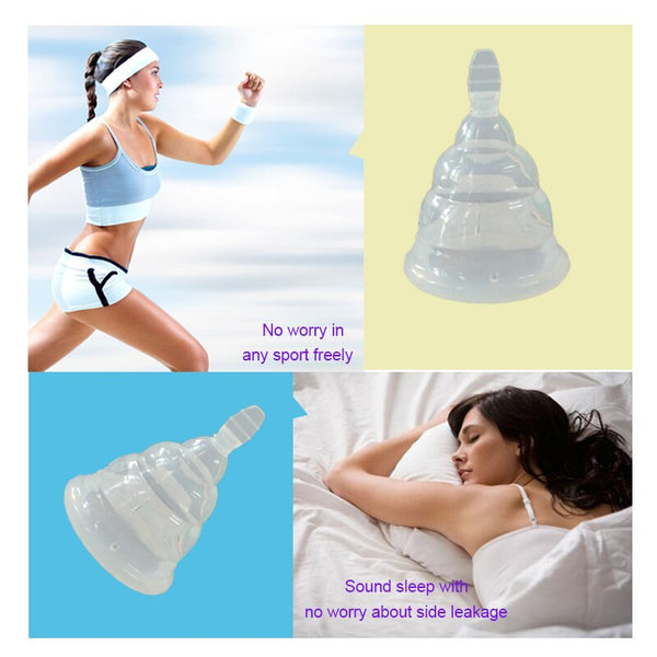 [variant_title] - 1pcs Silicon cup copa lady menstrual cup feminine hygiene vagina care copa menstrual de silicona medica menstruation cup (1piece)