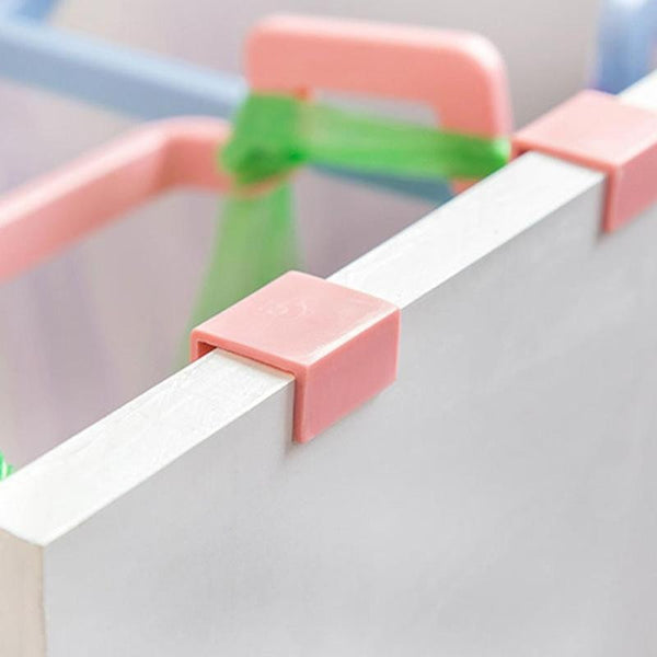 [variant_title] - Foldable Creative Hanging Trash Rubbish Bag Holder Garbage Rack Cupboard Cabinet Storage Hanger for Kitchen