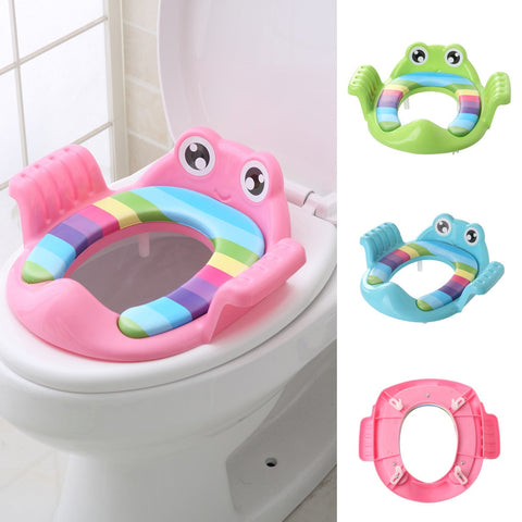 [variant_title] - Baby Child Potty Toilet Trainer Seat Step Stool Ladder Adjustable Training Chair Animal