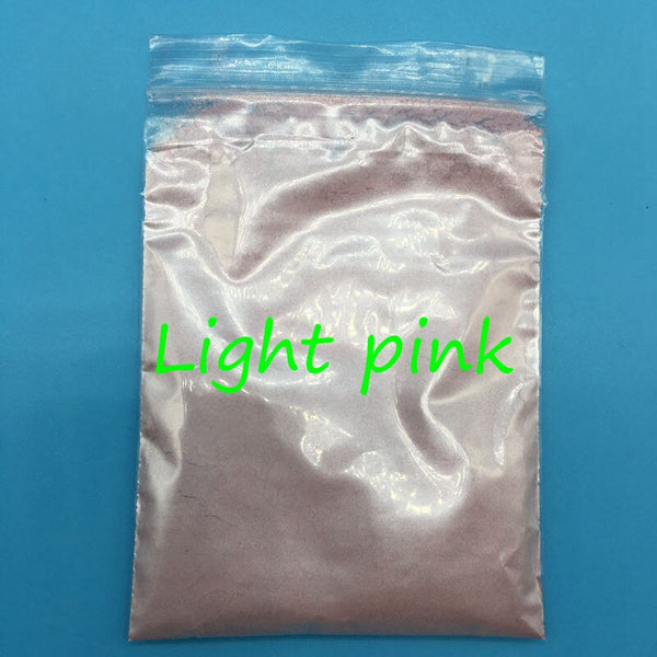 light pink - 20g Colorful Pearl Powder for make up,many colors mica powder for nail glitter,Pearlescent Powder Cosmetic pigment