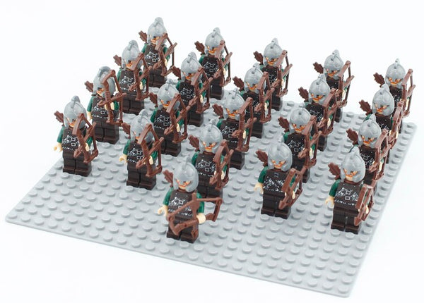 PG503 21PCS - 21Pcs  The Lord Of The Rings Legoingly Uruk-hai Action figures Gift For Children  Building Blocks Bricks Education Toy Model