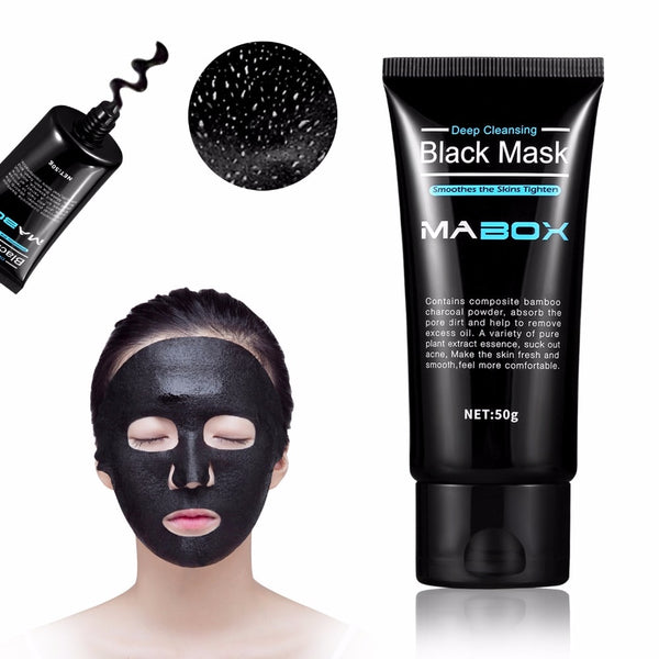 [variant_title] - Mabox Black Mask Peel Off Bamboo Charcoal Purifying Blackhead Remover Mask Deep Cleansing for AcneScars Blemishes WrinklesFacial