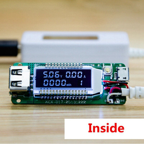 [variant_title] - USB Charger Capacity Current Voltage Tester Meter For Cell Phone Power LCD display Voltage Ampere monitor 3V-15V