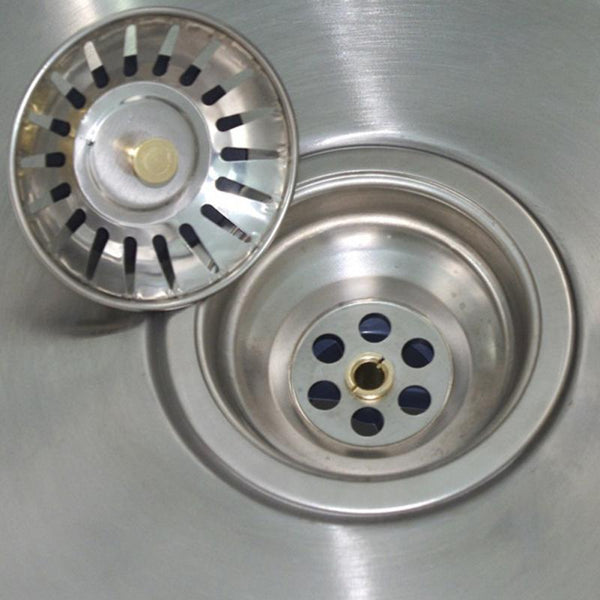[variant_title] - 1pc Stainless Steel Kitchen Sink Strainer Stopper Waste Plug Sink Filter Bathroom Basin Sink Drain Kitchen Accessories