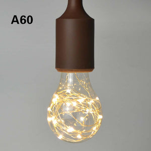 A60-29 - Creative  Edison Light Bulb Vintage Decoration LED Filament lamp Copper Wire String E27 110V 220V Replace Incandescent Bulbs