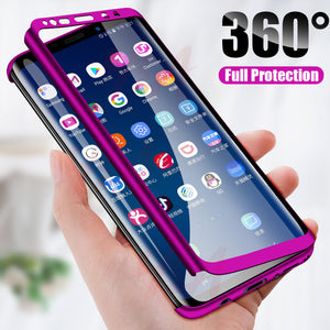 [variant_title] - H&A Luxury 360 Full Cover Phone Case For Samsung Galaxy S10 S9 S8 Plus S7 Edge Note 9 8 Shockproof Cover S10 lite Fundas Capa