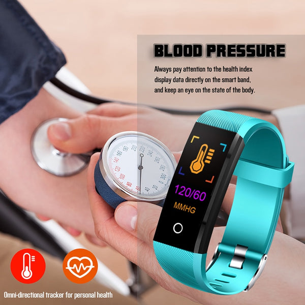 [variant_title] - BANGWEI 2018 New Smart Wristband Heart Rate Tracker Blood Pressure Oxygen Fitness wrisband IP68 Waterproof Smart watch Men women