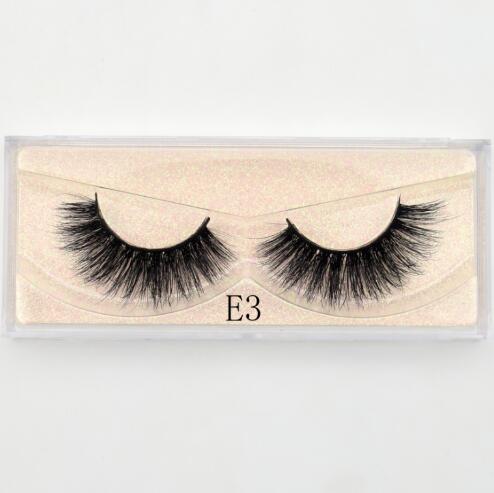 E03 - Visofree Mink Eyelashes Natural False Eyelashes Fake Eye Lashes Long Makeup 3D Mink Lashes Extension Eyelash Makeup for Beauty