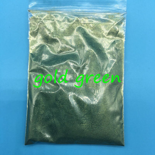 gold green - 20g Colorful Pearl Powder for make up,many colors mica powder for nail glitter,Pearlescent Powder Cosmetic pigment