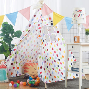 Pink(no cusion) - Baby Shining Room Play Tent for Kids Cotton 120x120x160CM (47x47x63in) Children Play House Portable Easy Storage Kids Toy Tents