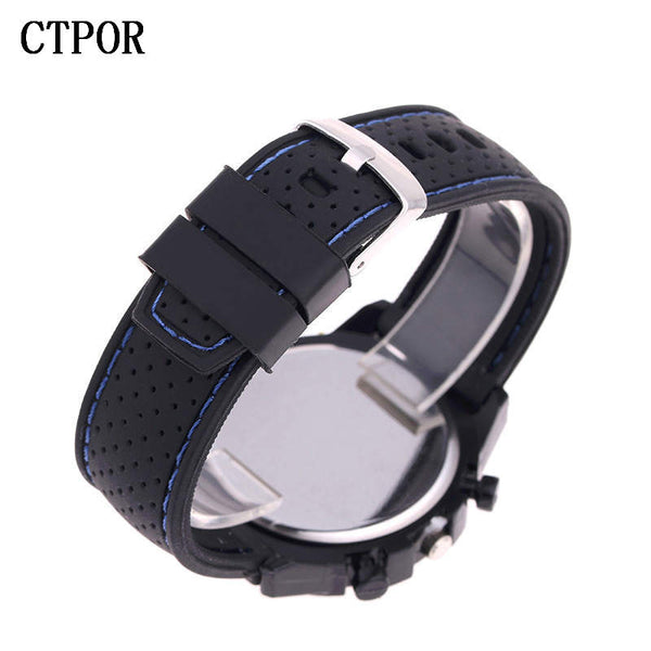 [variant_title] - 9-18 years Old Sports Children's Watch Military Sports Car Style Man Watches Silicone Wristwatch Child Student Clock Kids Boy WA