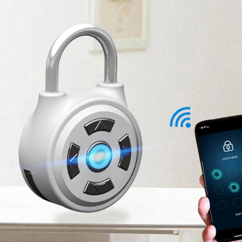 Default Title - Anti-theft Lock Password Lock APP Control Padlock with Smart Mobile Phone Bluetooth APP Luggage Case Locker Lock for Android IOS