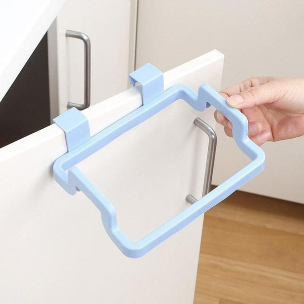 [variant_title] - 1PC Hot Creative  Foldable Hanging Cupboard Cabinet Storage Hanger Trash Rubbish Bag Holder Garbage Rack for kitchen