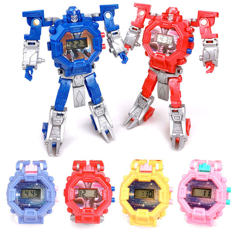 [variant_title] - Waterproof Robot Children Watch Toys for Children Birthday Christmas Gift Boys Watches