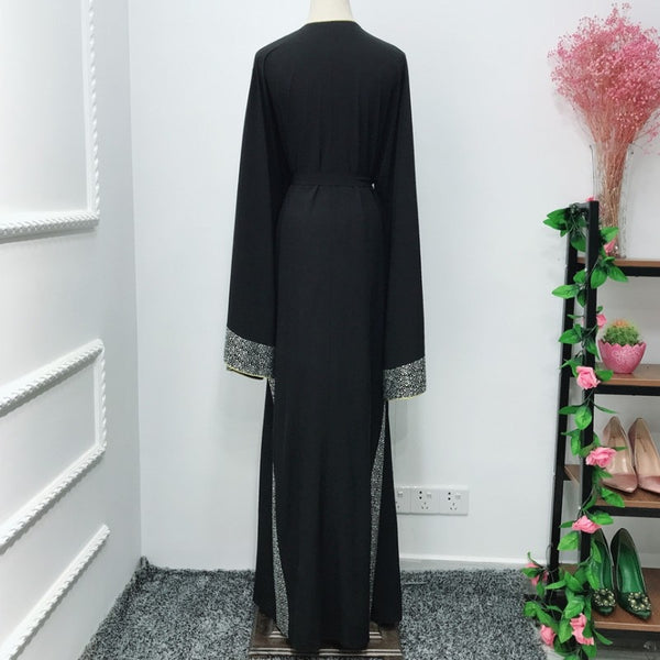 [variant_title] - Luxurious Femme Kimono Kaftan Handstudded Robe Dubai Islam Muslim Hijab Dress Abayas Caftan Marocain Qatar Oman Turkey  Clothing