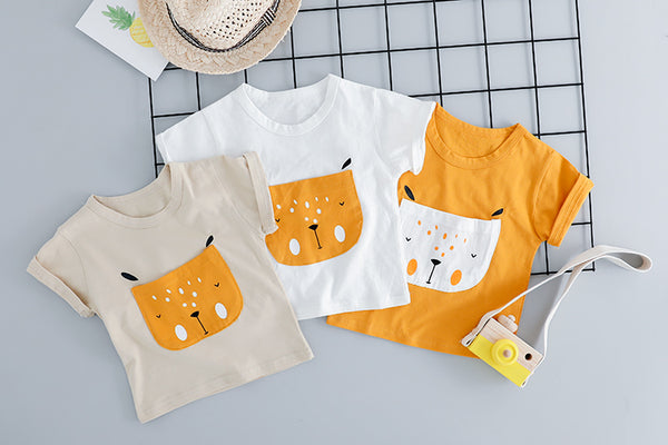 [variant_title] - HYLKIDHUOSE 2019 Summer Baby Girls Boys Clothing Sets Infant Clothes Suits Cartoon T Shirt Shorts Kids Children Vacation Costume