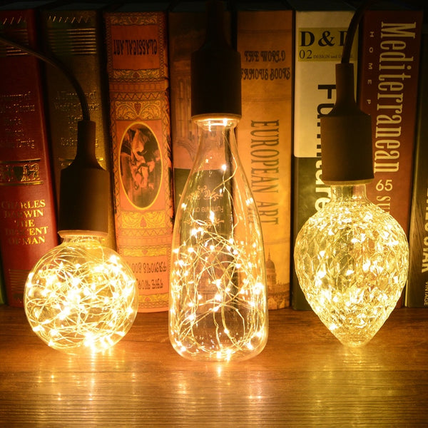 [variant_title] - Creative  Edison Light Bulb Vintage Decoration LED Filament lamp Copper Wire String E27 110V 220V Replace Incandescent Bulbs