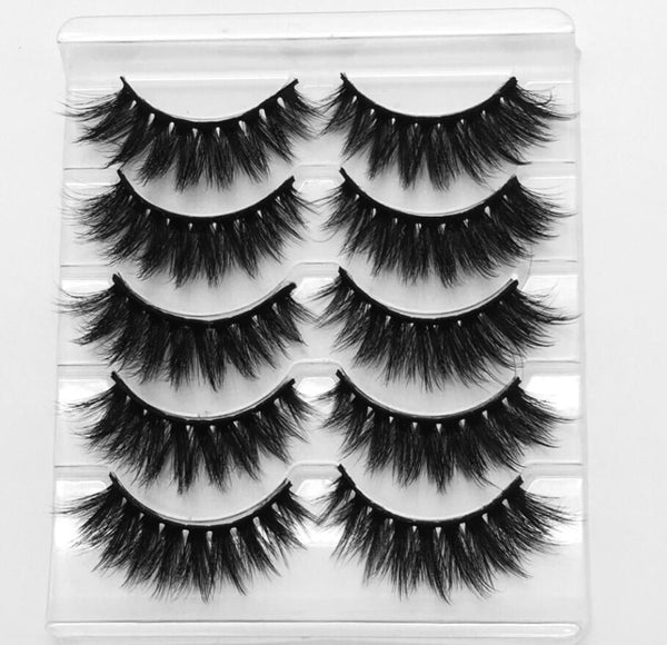 007 - NEW 13 Styles 1/3/5/6 pair Mink Hair False Eyelashes Natural/Thick Long Eye Lashes Wispy Makeup Beauty Extension Tools Wimpers